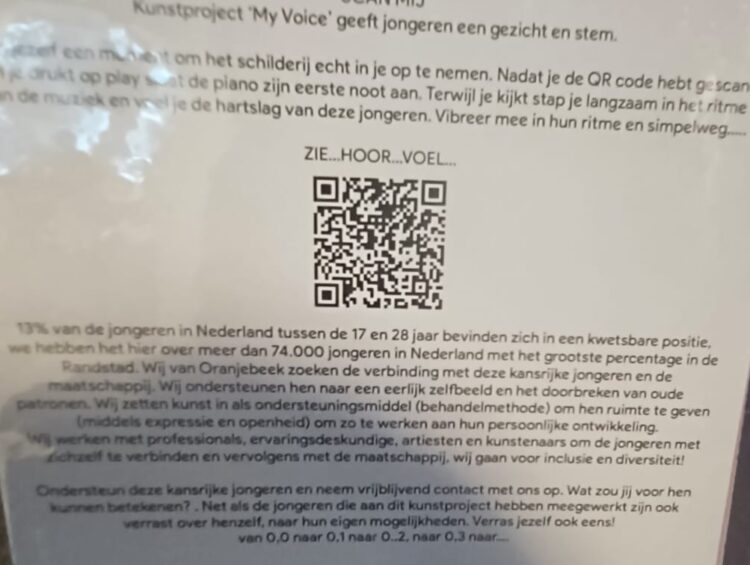 Kunstproject 'My Voice' Oranjebeek november 2023